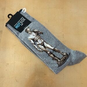 Men! NWT HOTSOX  Michelangelo's David Crew Socks